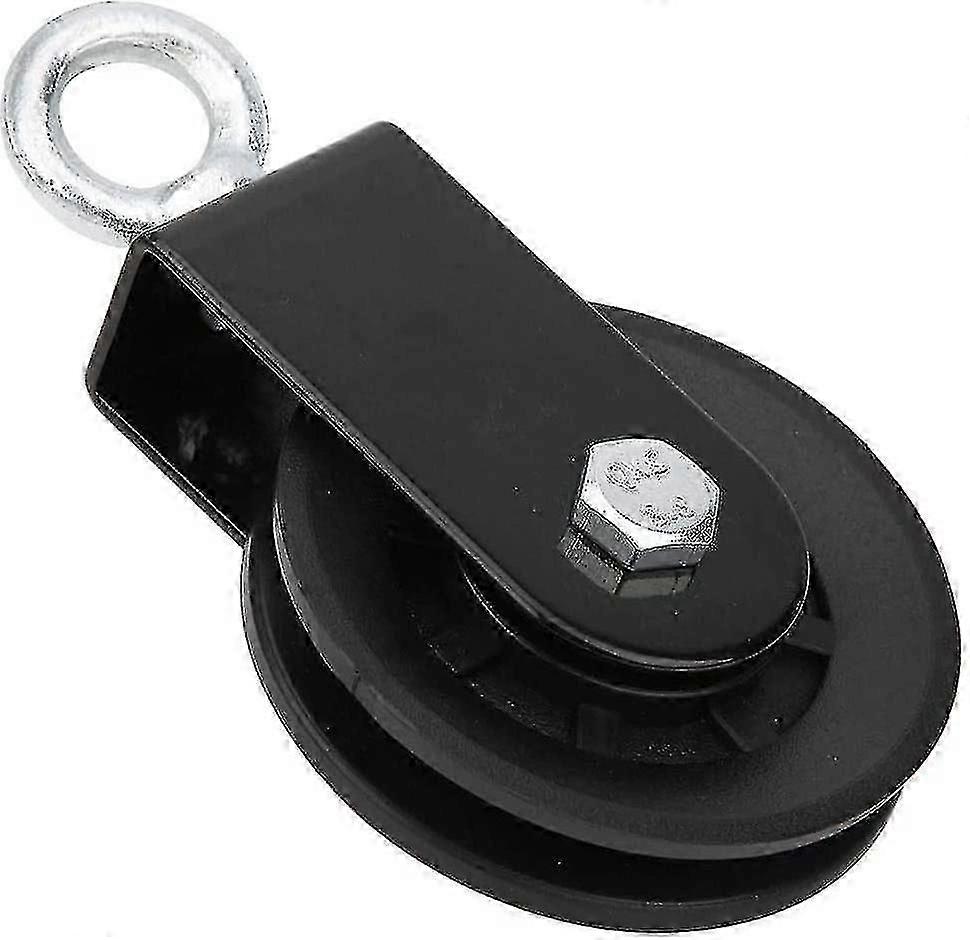 90mm Idler Pulley Block with 360 Rotating U-Bracket for Gym Equipment, Strength Training Pulley System