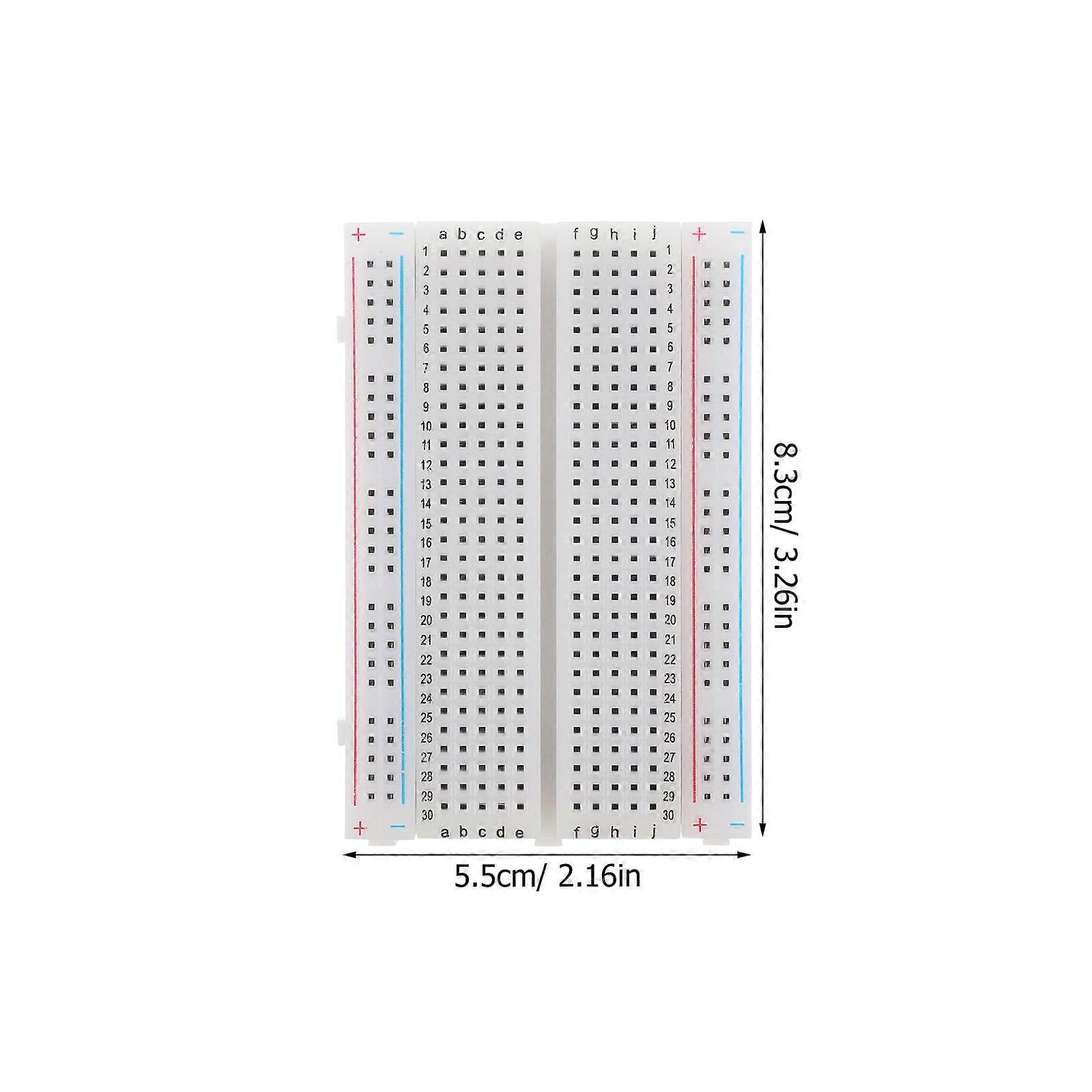 6pcs Breadboards 400 Point Solderless Breadboards Distribution Connecting Circuit Boards