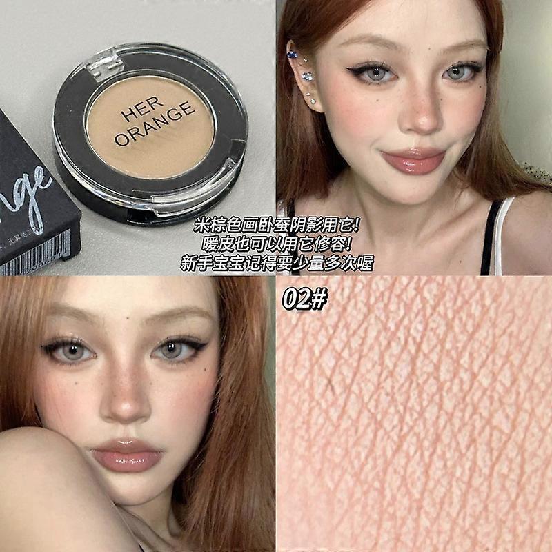 Use single-color eyeshadows with matte, natural color payoff to brighten the face, conceal tear troughs, and highlight/contouring palettes.