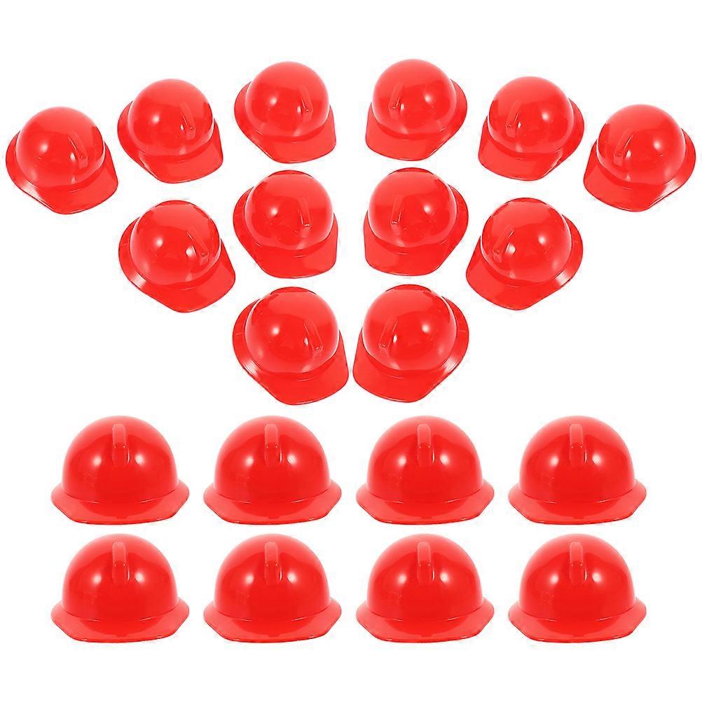 Mini Construction Hat Plastic Safety for Decoration 30Pcs