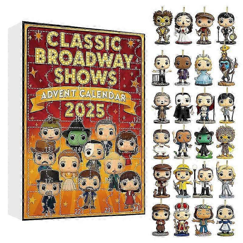 Classic Musical Advent Calendar 2025 - 24 Day Countdown with Broadway Show Characters