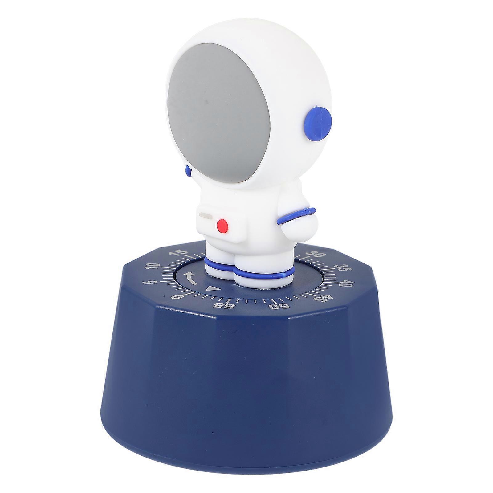 Mechanical Kitchen Timer Cute Astronaut Shape Timer for Cooking and Studying Plastic Timer Device 1Pack