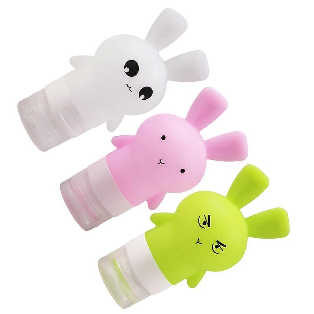 3pcs Lotion Squeeze Bottle Rabbit Empty Container Lotion Tube