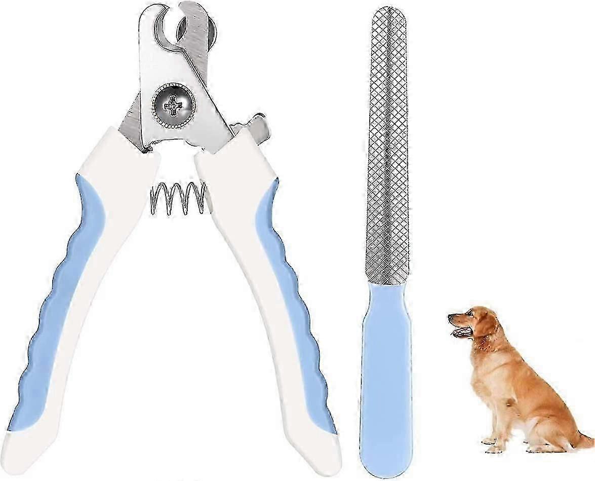 Pecute الكلب القط مسمار المقص ، الفولاذ المقاوم للصدأ الكلب مسمار المقص مع قفل السلامة وملف الأظافر ، للقطط الكلاب الكبيرة والمتوسطة والصغيرة