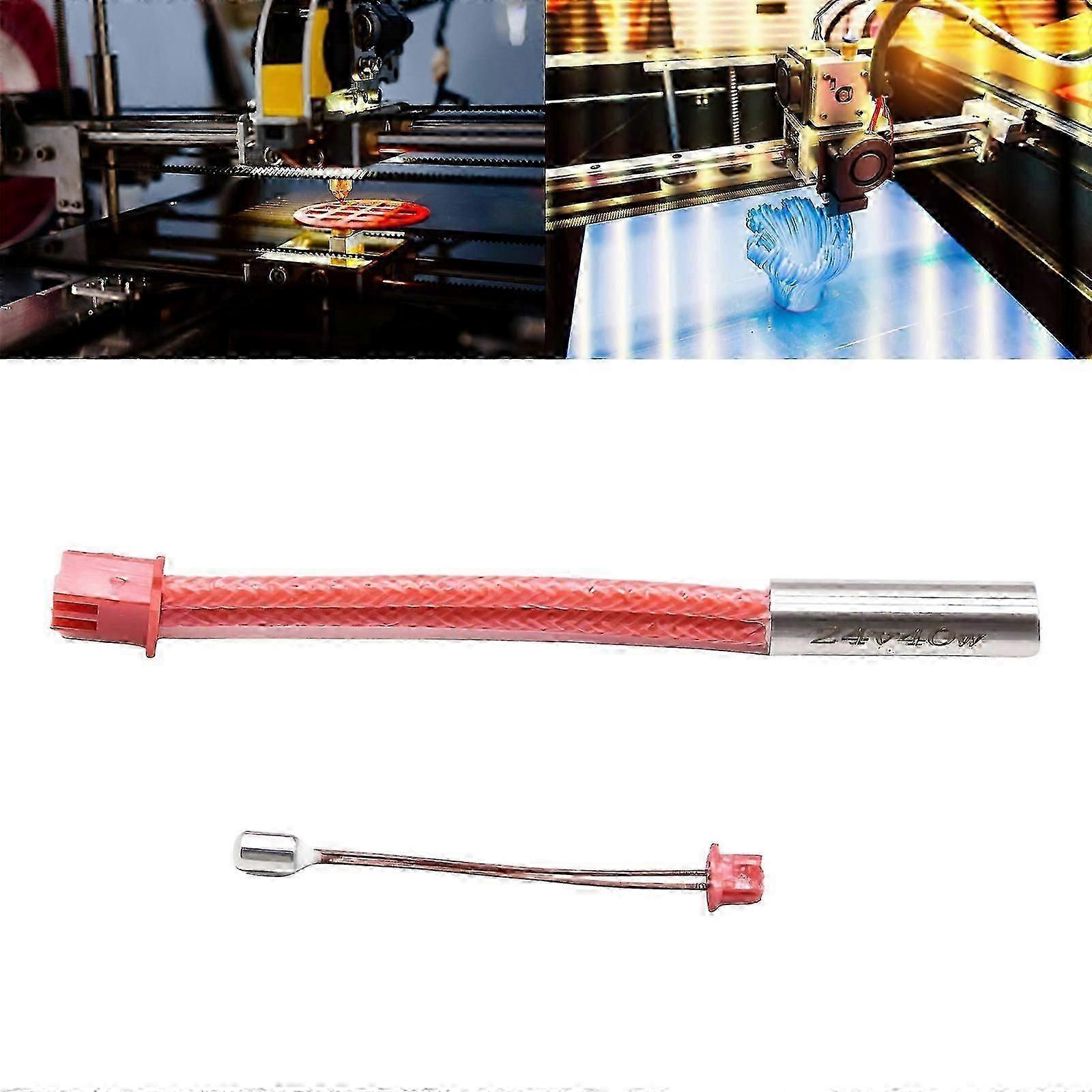 For Ender3 Heating Tube and Thermometer Line Heating Rod 3D Printer Accessaries 24V 40W
