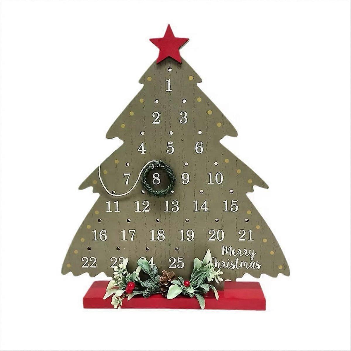 Merry Christmas Ornaments Calendar Countdown Christmas Shape
