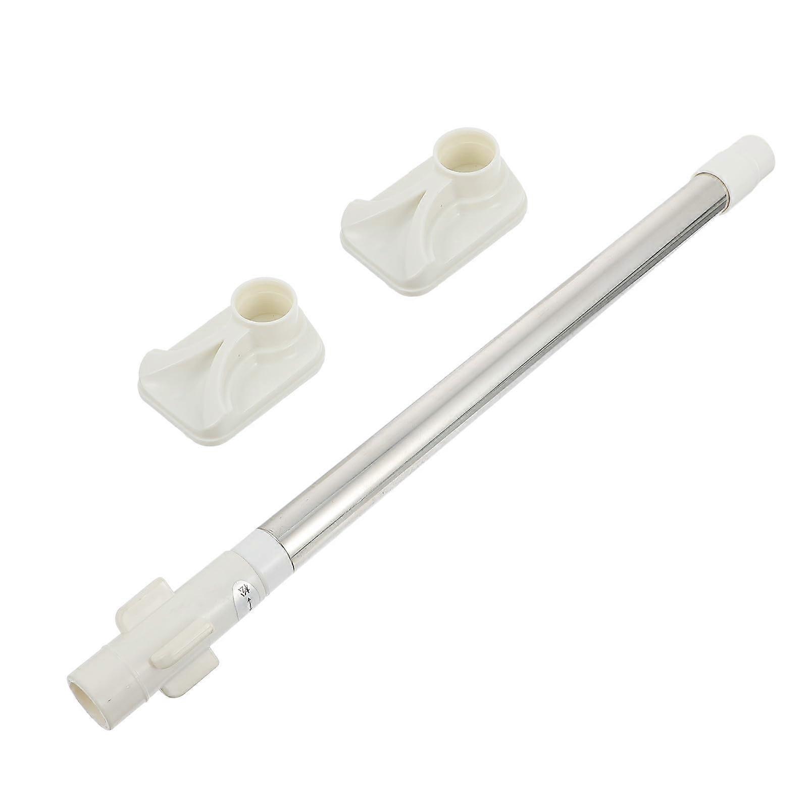 Adjustable Telescopic Curtain Rod and Clothes Rail, Heavy Duty NoDrill Multipurpose White