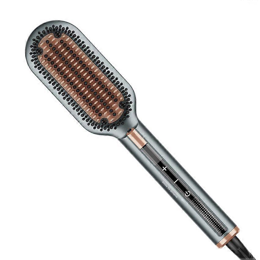 Ionic Hair Straightening Brush  Smart Touchscreen Hot Comb Multi-Functional Straightener