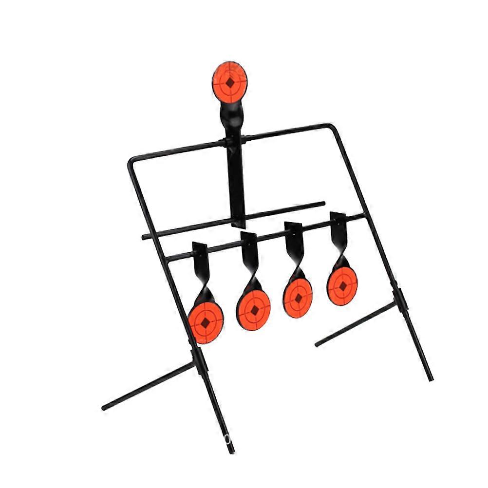Black Self Resetting Metal Shooting Target Set for Hunting with 5 Targets