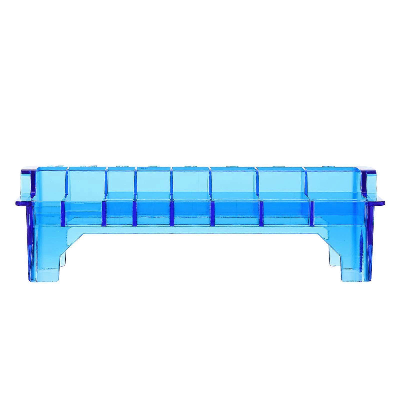 Plastic Clipper Guide Comb Organizer Blue for Storage 5Pcs