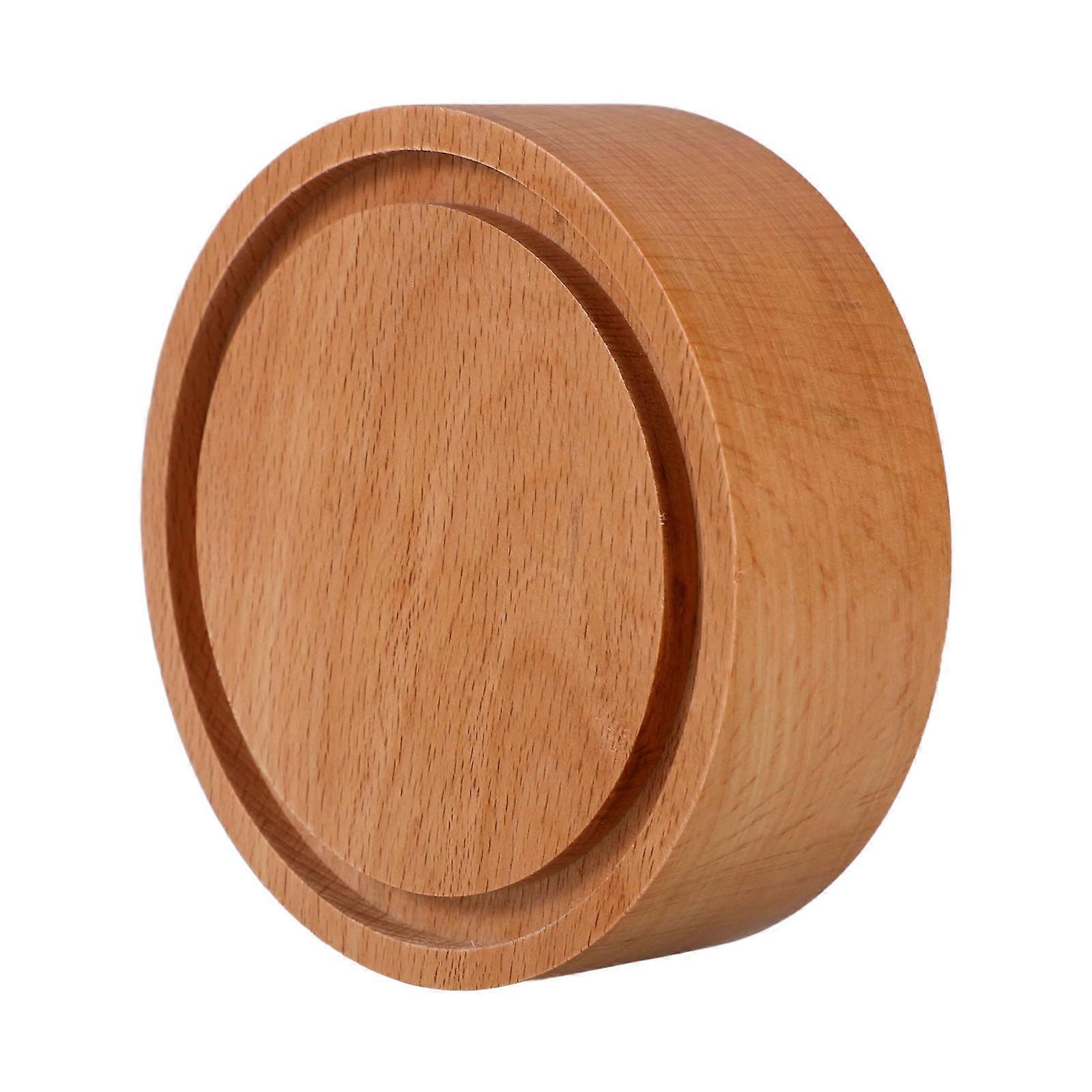 DIY Craft Wooden Music Box Base with Rotatable Function Replacement