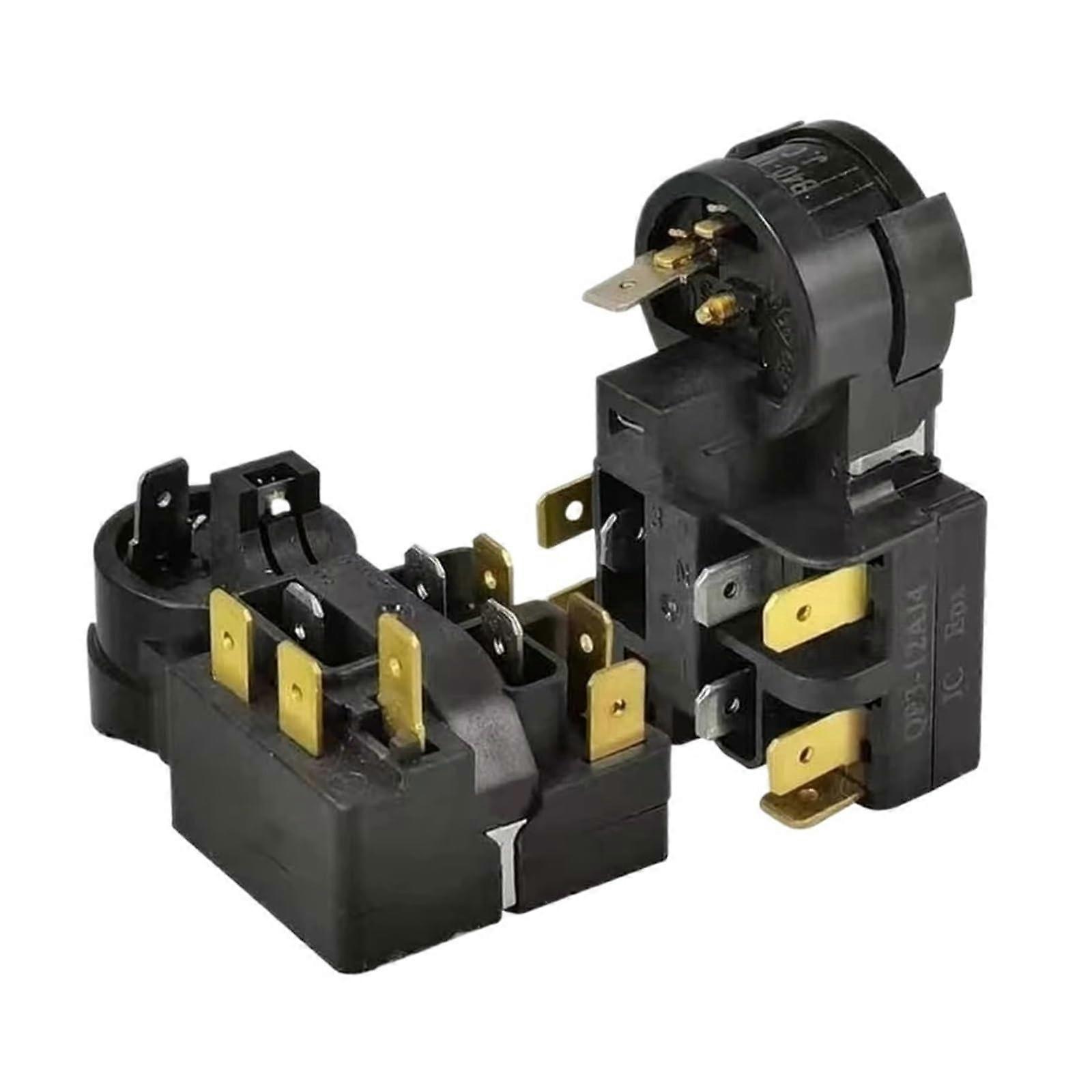 QP312A Refrigerator Starter Relay with Thermal Protector for Fridge Compressor Replacement