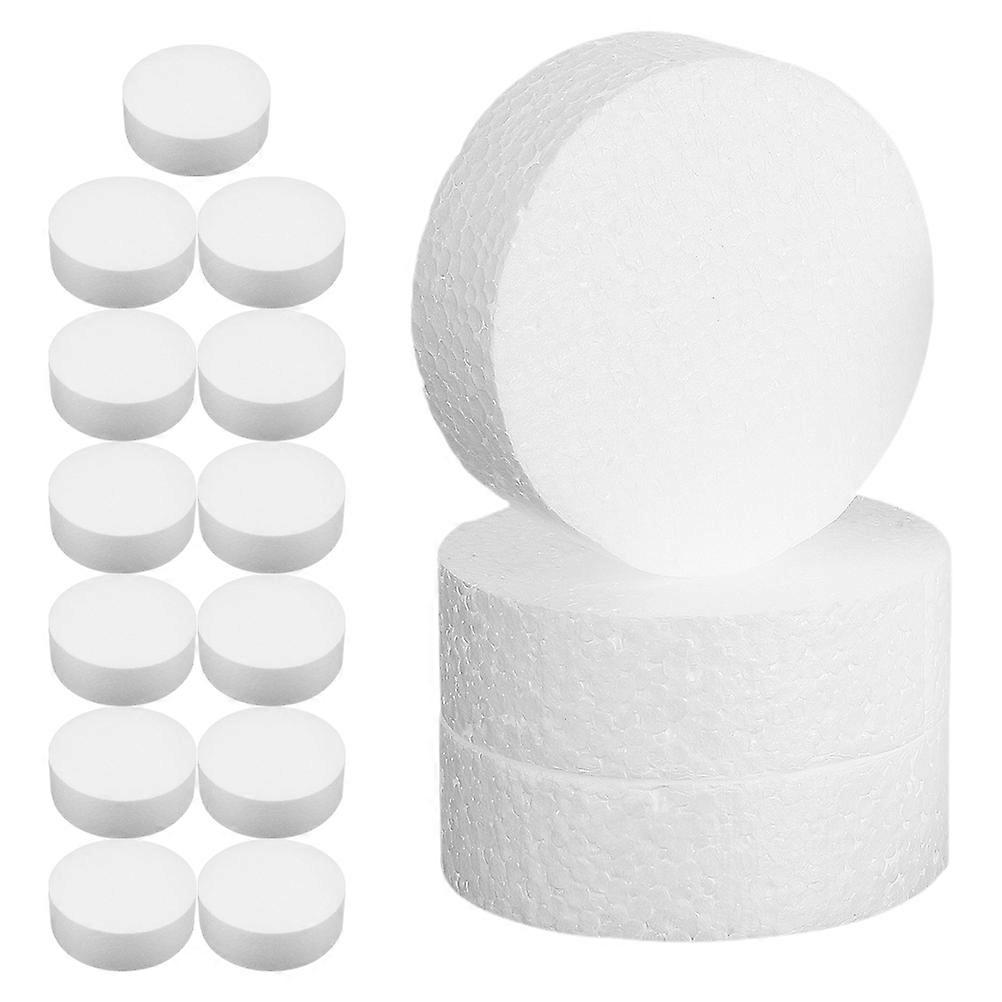 Foam DIY Round Foam Blocks for Crafts Use with 16Pcs White Circles
