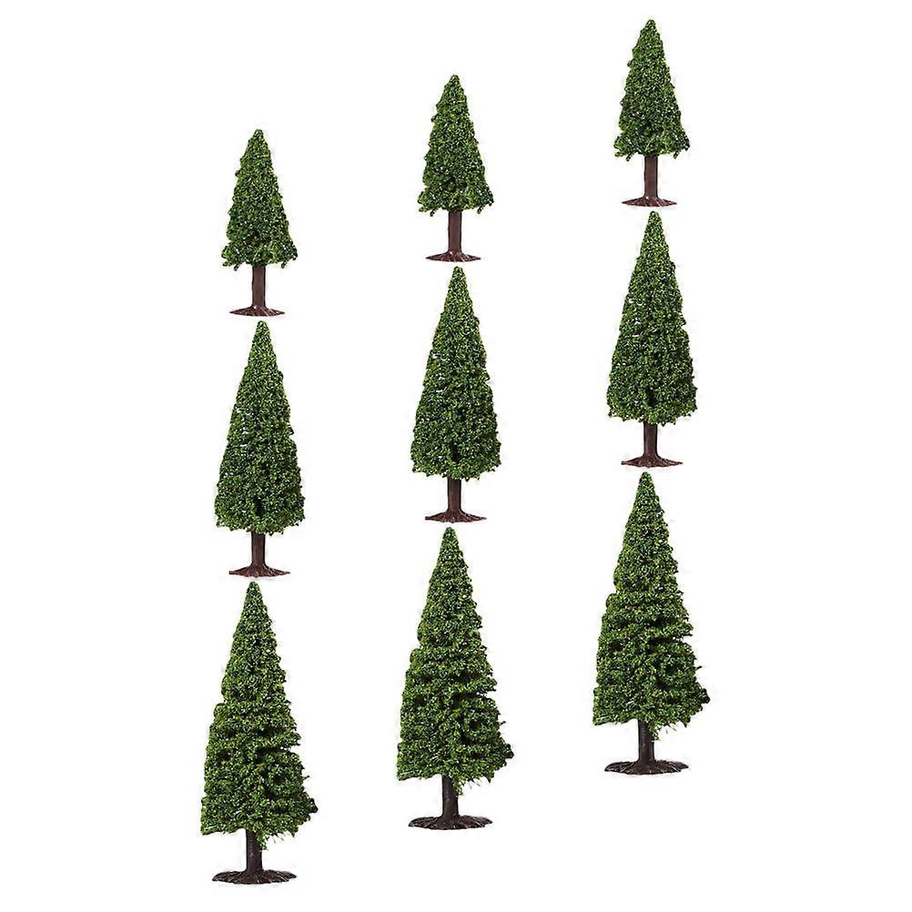 Miniature Trees for Diorama Model Trees Miniature for Crafting 9Pcs