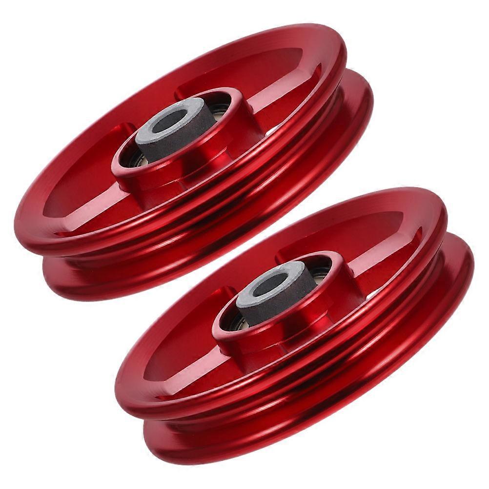 Workout Equipment Replacement Pulley Aluminium Alloy Fitness 2Pcs