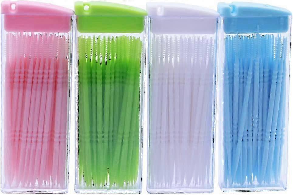 Teeth cleaning picks plastic double-tip, 200 pieces hygiene gift