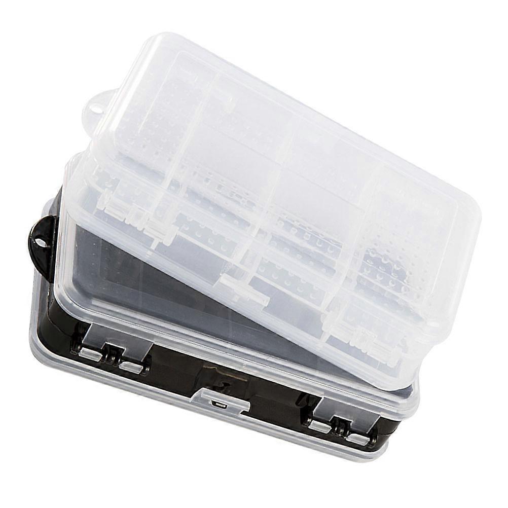 Plastic Jewelry Storage Box for Organizing 2Pcs Double-Sided Containers