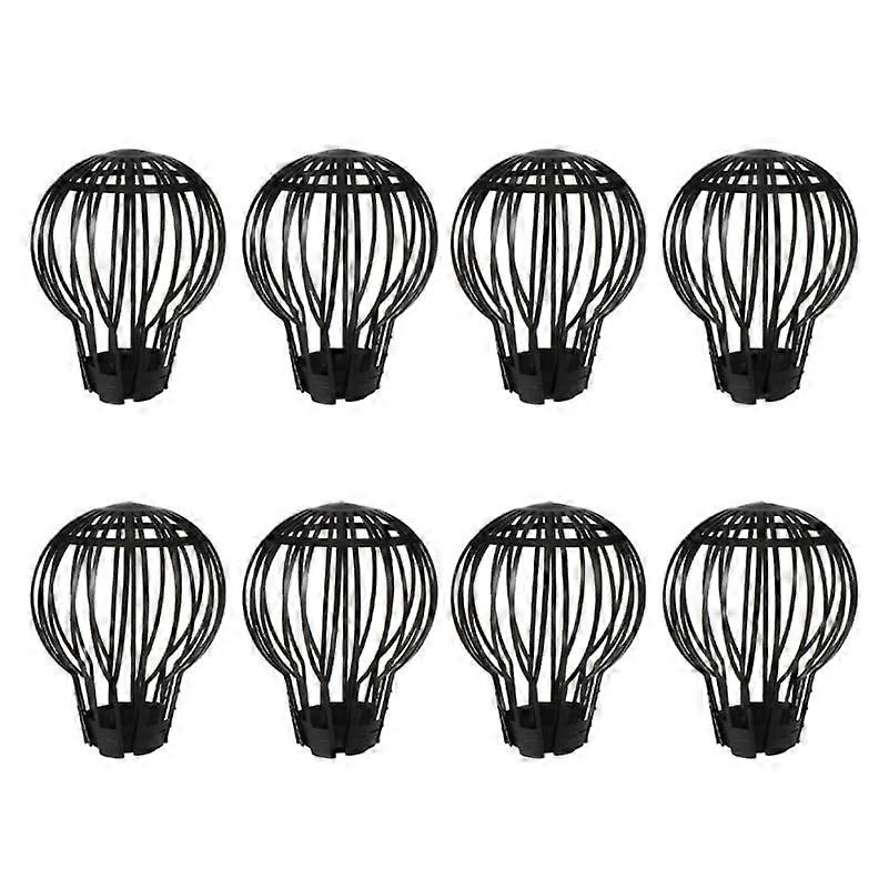 8 Pack Plastic Gutter Guards with AntiClogging Leaf Filter for Downspout Drainage Protection