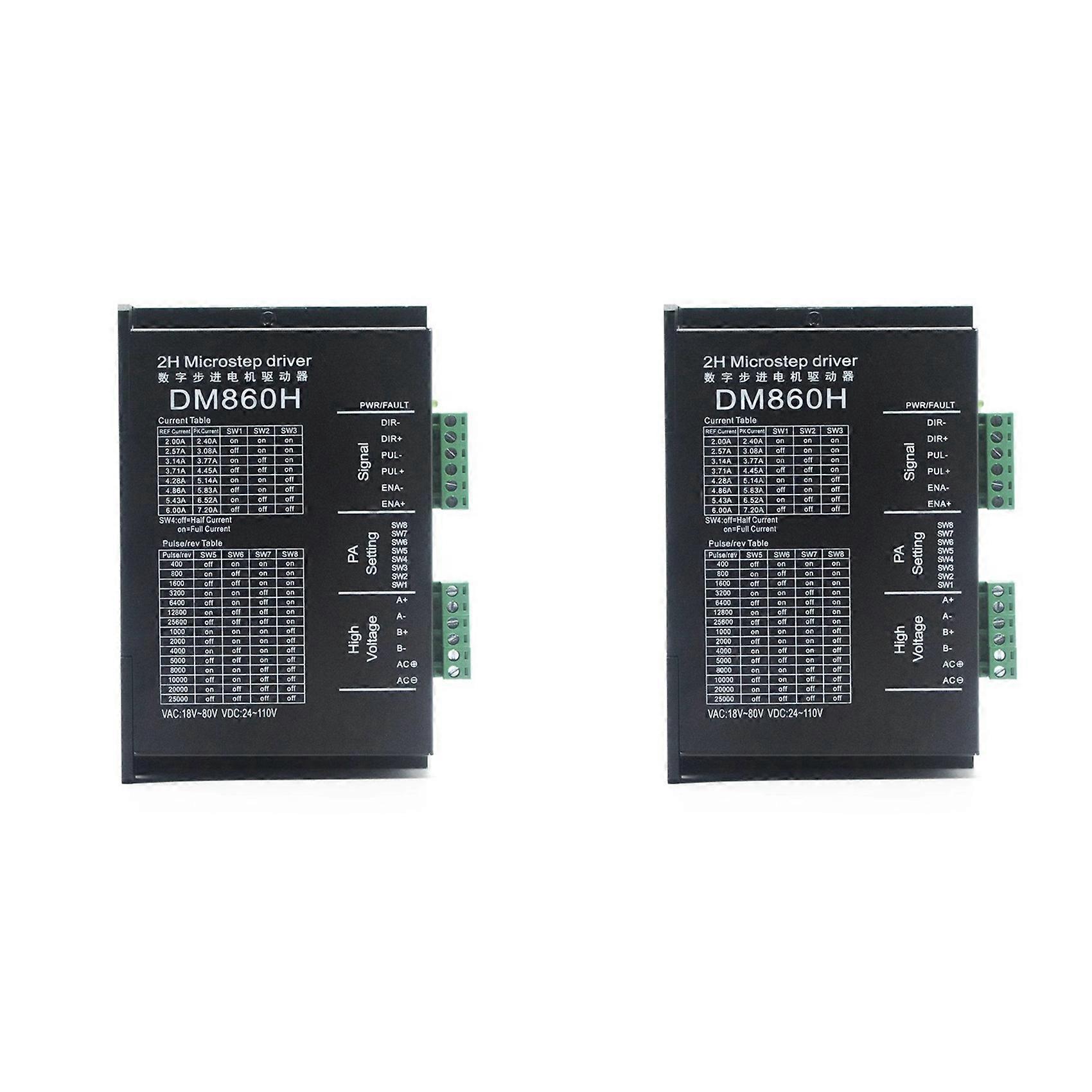 2X Microstep Drive DM860H DSP Digital Type 57/86 Stepper Motor Driver with Fan for DMA