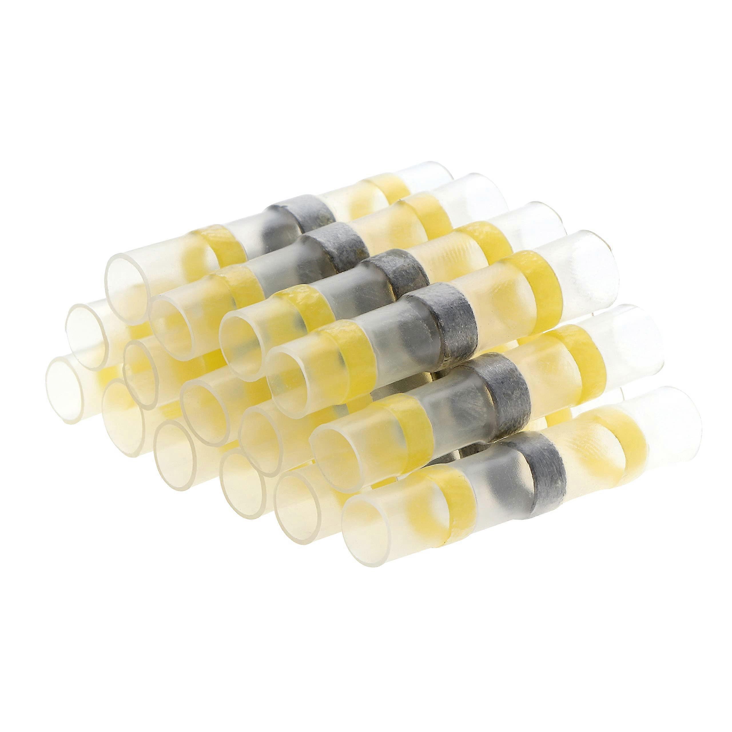 Solder Seal Wire Connectors Heat Shrink Solder Butt Connectors Kit for Automotive and Marine Use, Insulated 10/50pcs Set