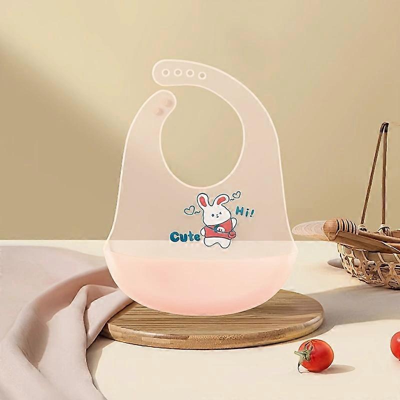 Silicone baby bib, snap closure, soft and durable, 360�� rotatable design, easy to clean, perfect feeding time