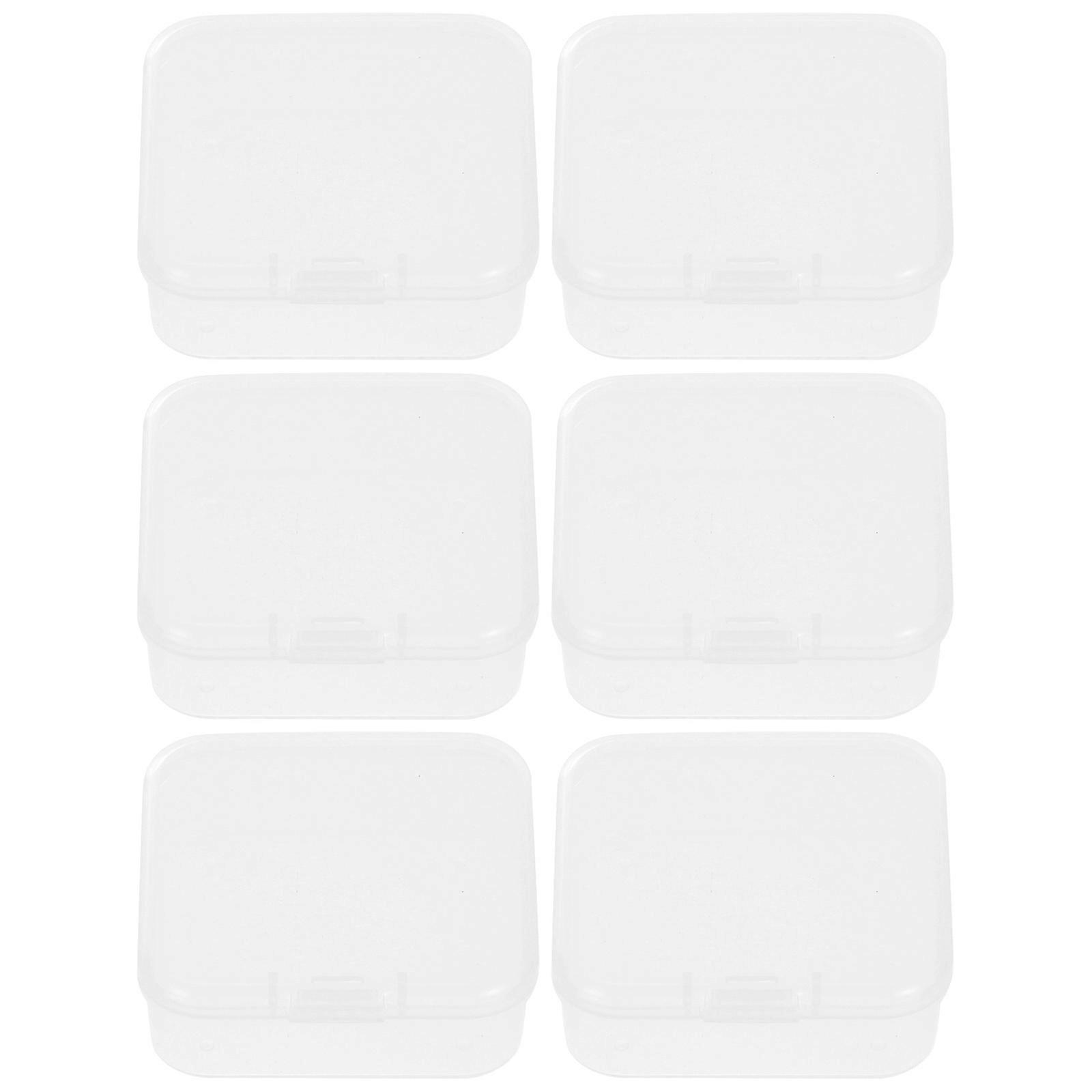 Plastic Storage Container for Storage 12Pcs Transparent Square Beads Boxes