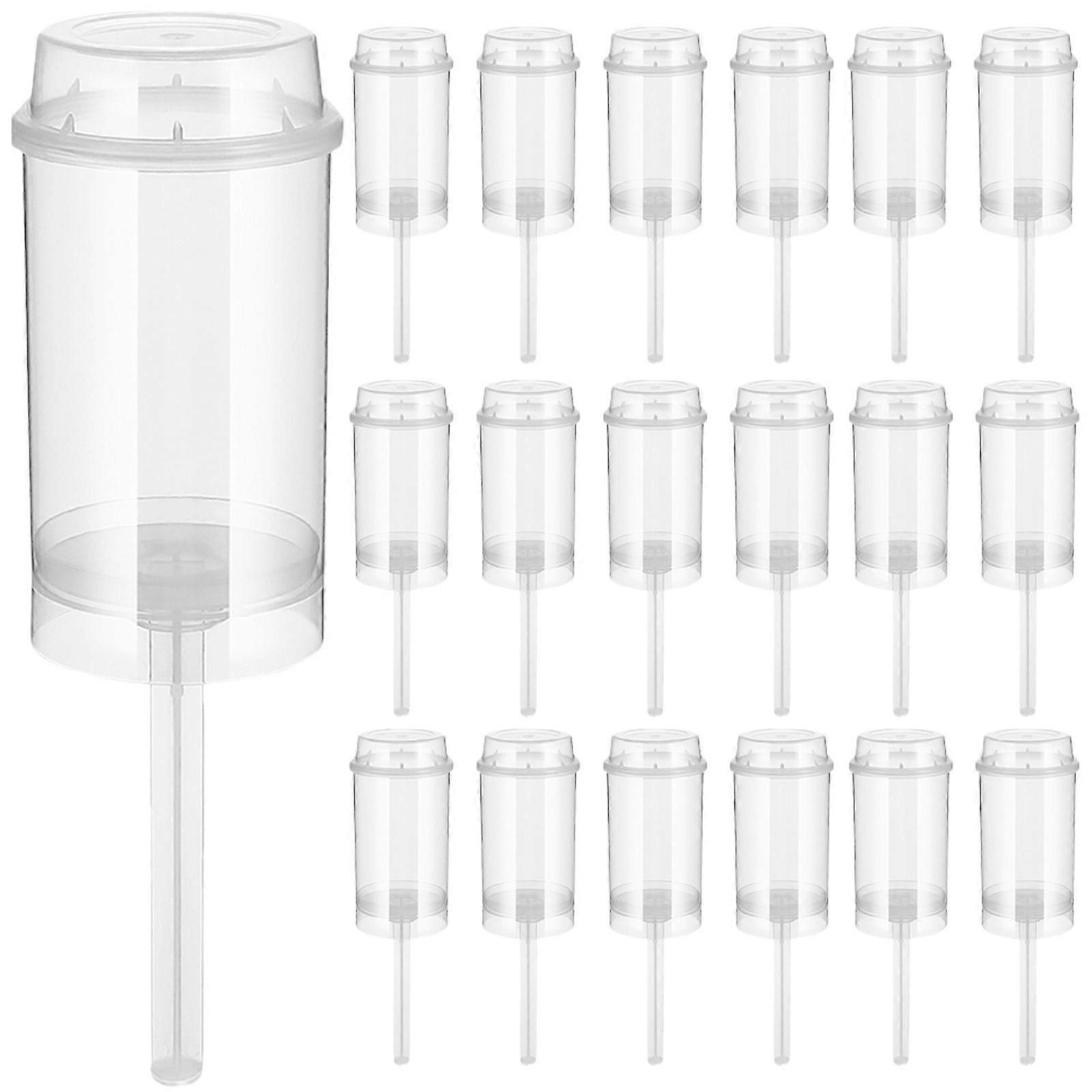 30pcs Cupcake Push Pops Containers Portable Cake Push Cups Round Clear Cake Push Holder