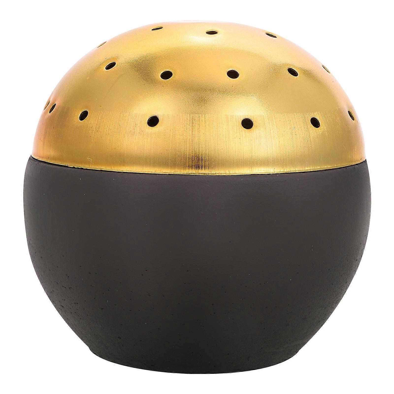 Black Cement Incense Burner for Aromatherapy Use with Handheld Style