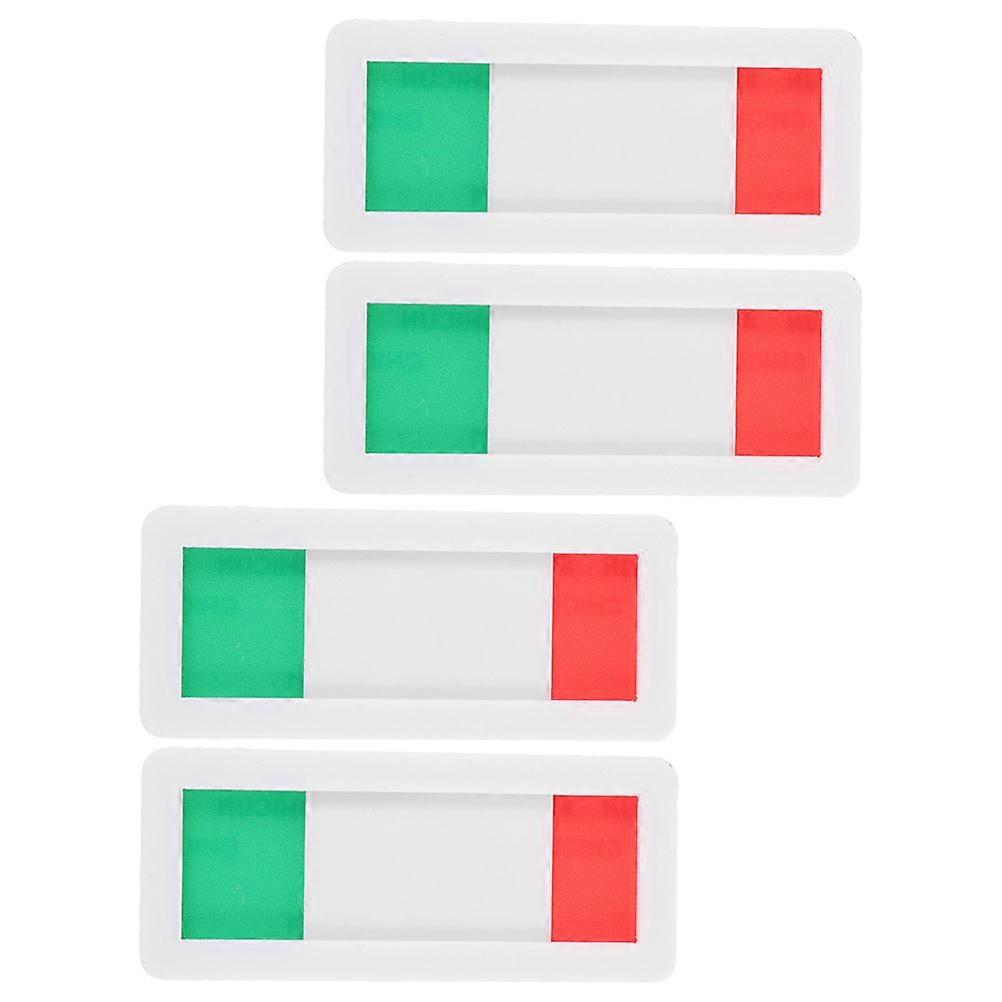 Acrylic Door Privacy Signs for Office Sliding Function 4Pcs White Indicators