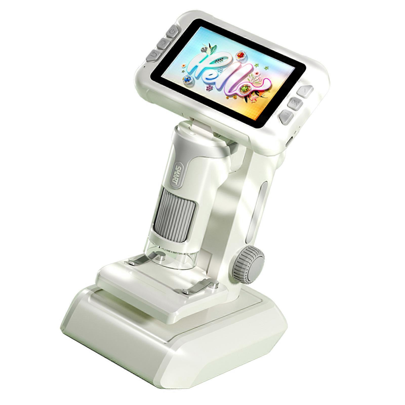 Easy Carry Digital Microscope with 4 Inch Screen & 720P Recording Offering Three Usage Mode for Comprehensive Discovery  Grey
