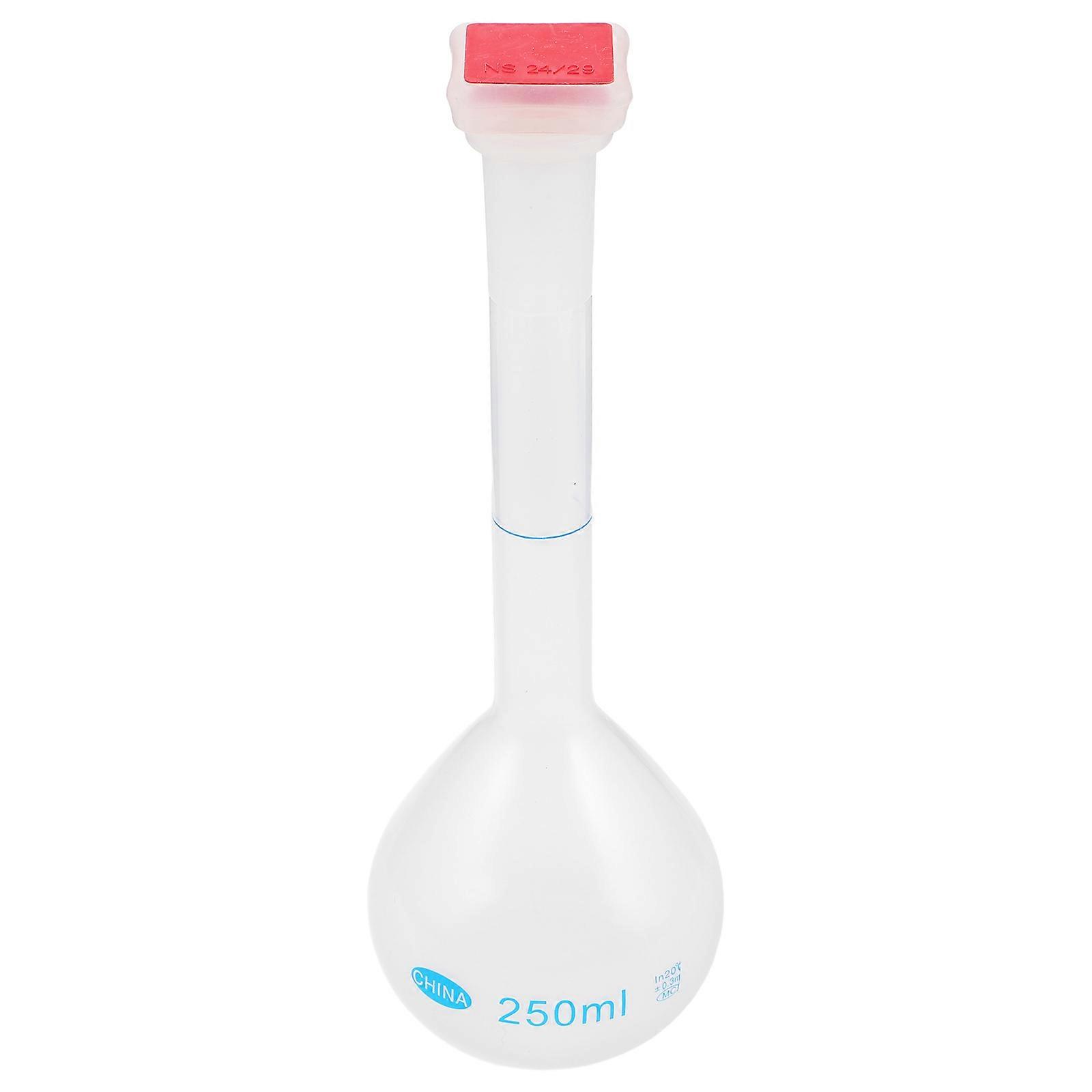 Chemical Measuring Flask Plastic Measuring Flask for Science Liquid Sampling 250Ml
