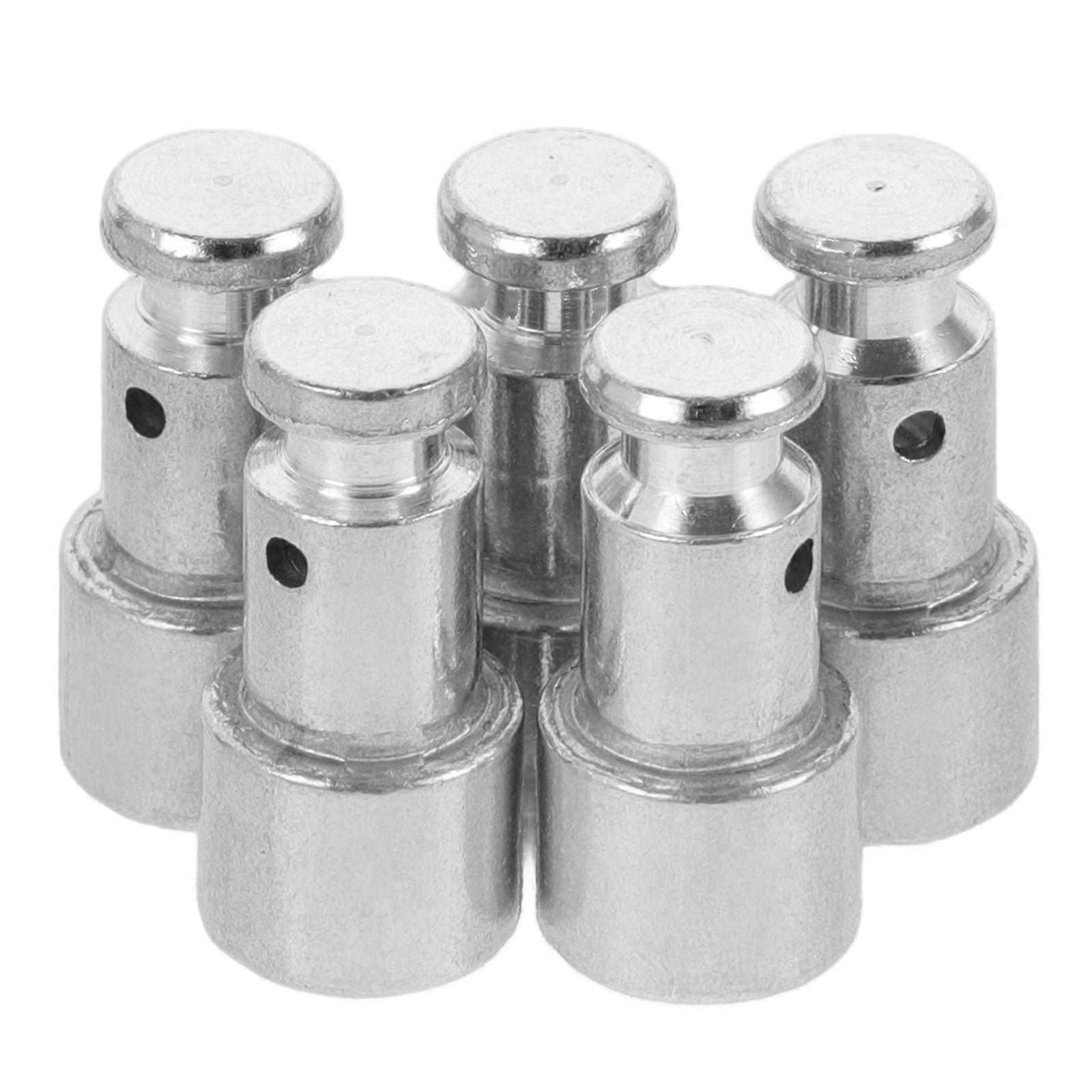 Silver Iron Pressure Cooker Float Valve Replacement for Safety 5Pcs Set