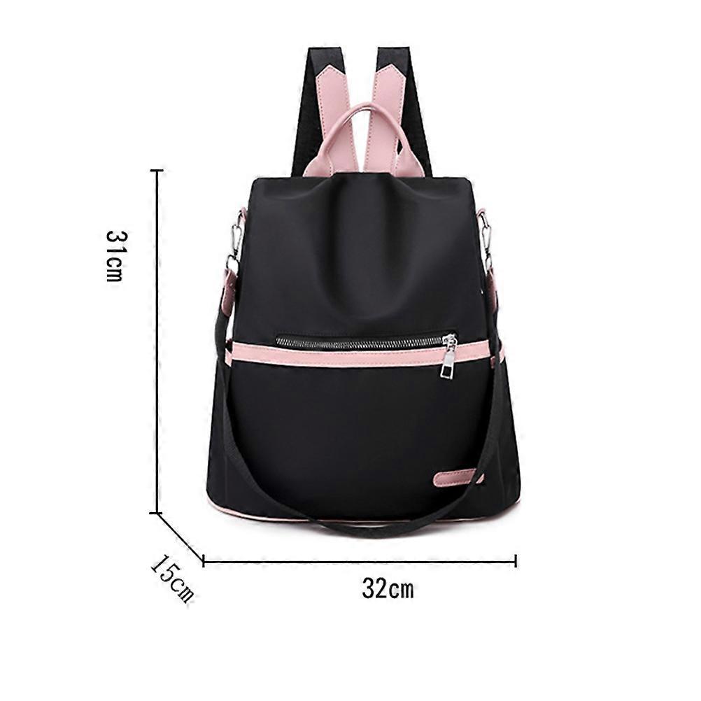 Guard Against Theft School Bag Backpack for Women with Multi-Function Black