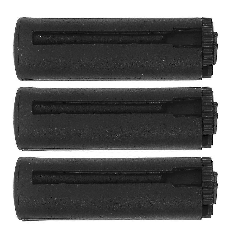 Black Retractable Belt Barrier ABS Crowd Control Handle for 3Pcs Use