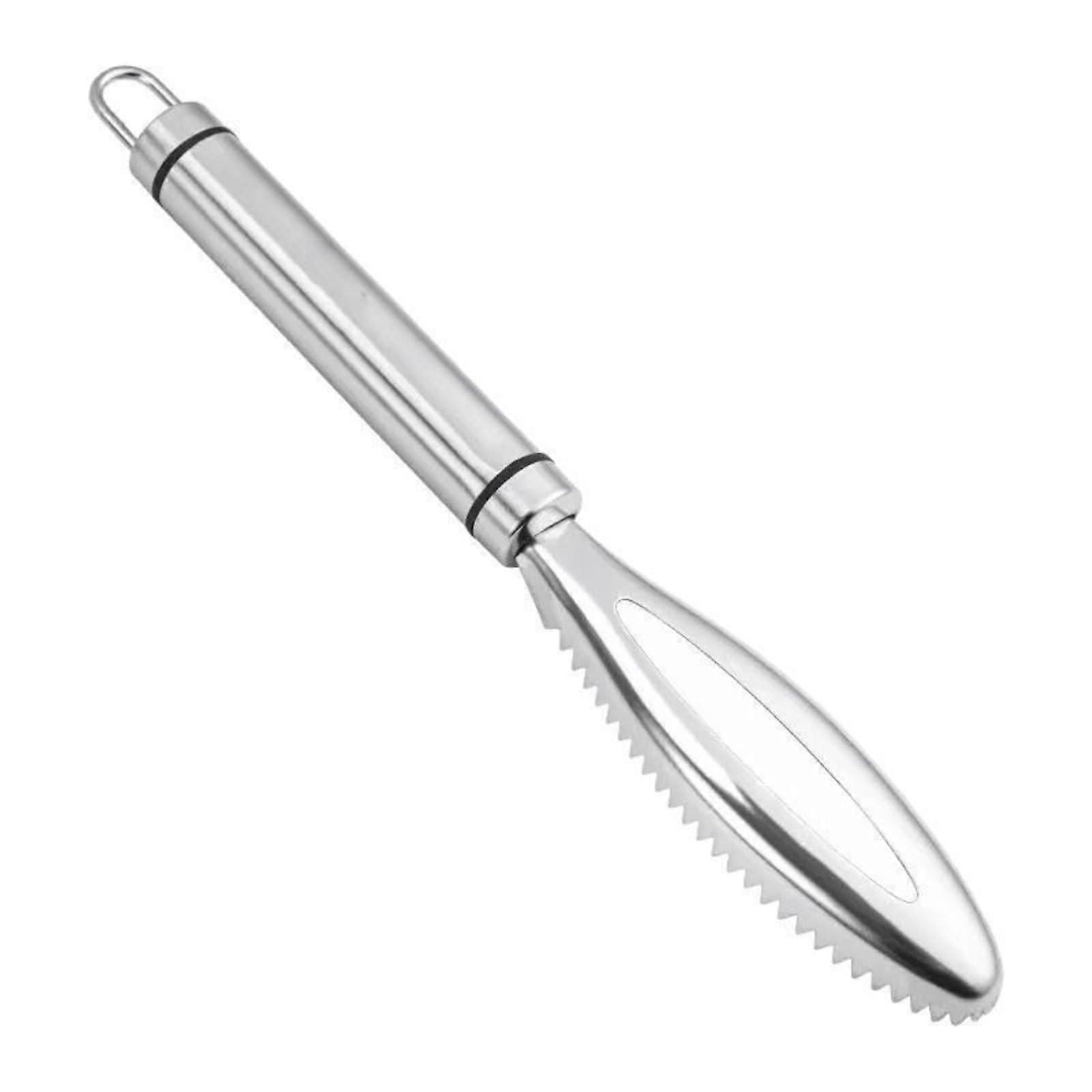 Dual Row Teeth Fish Scale Remover Tool for Precision Scale Removal and Easy Rinse Clean