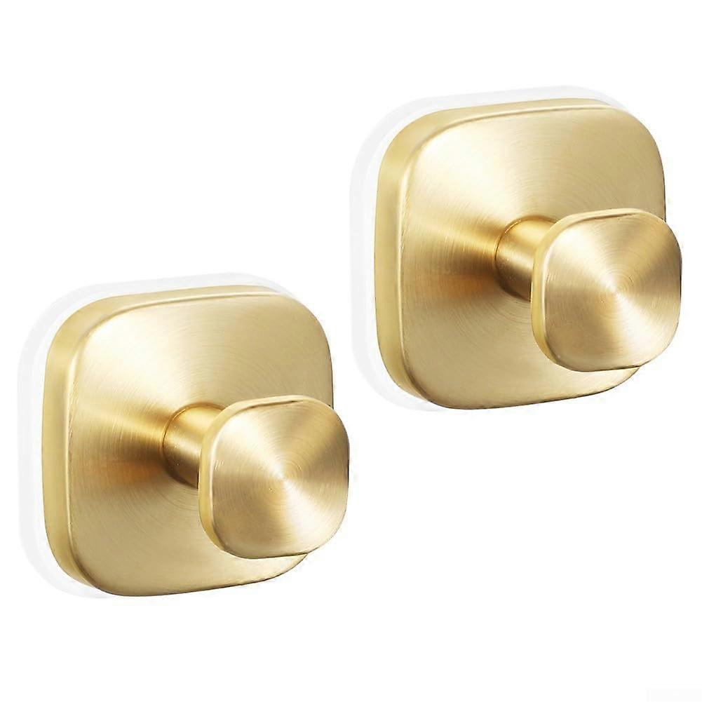 Gold Stainless Steel Suction Cup Hook for Bathroom Kitchen Bedroom Rustproof Wall Mount
