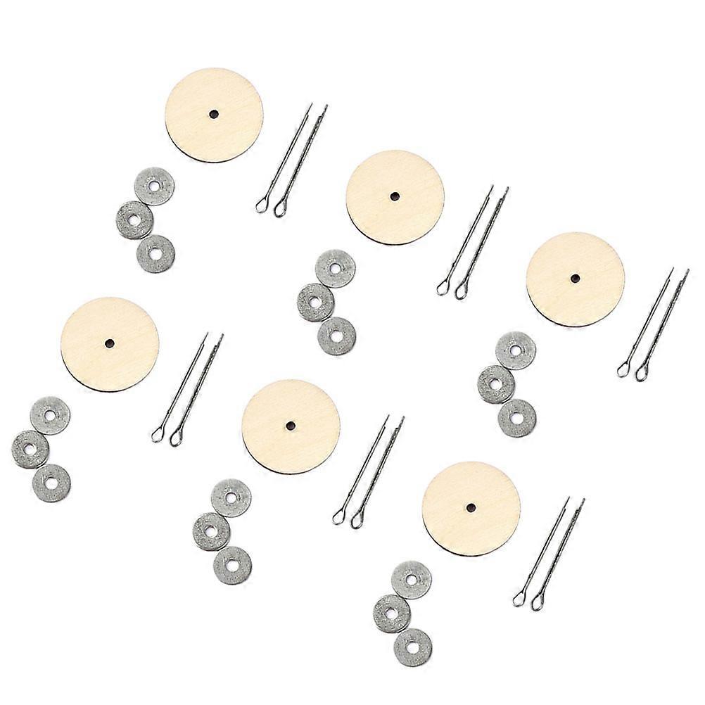 Wooden Doll Joints Accessories for Flexible Movement 20Sets Silver