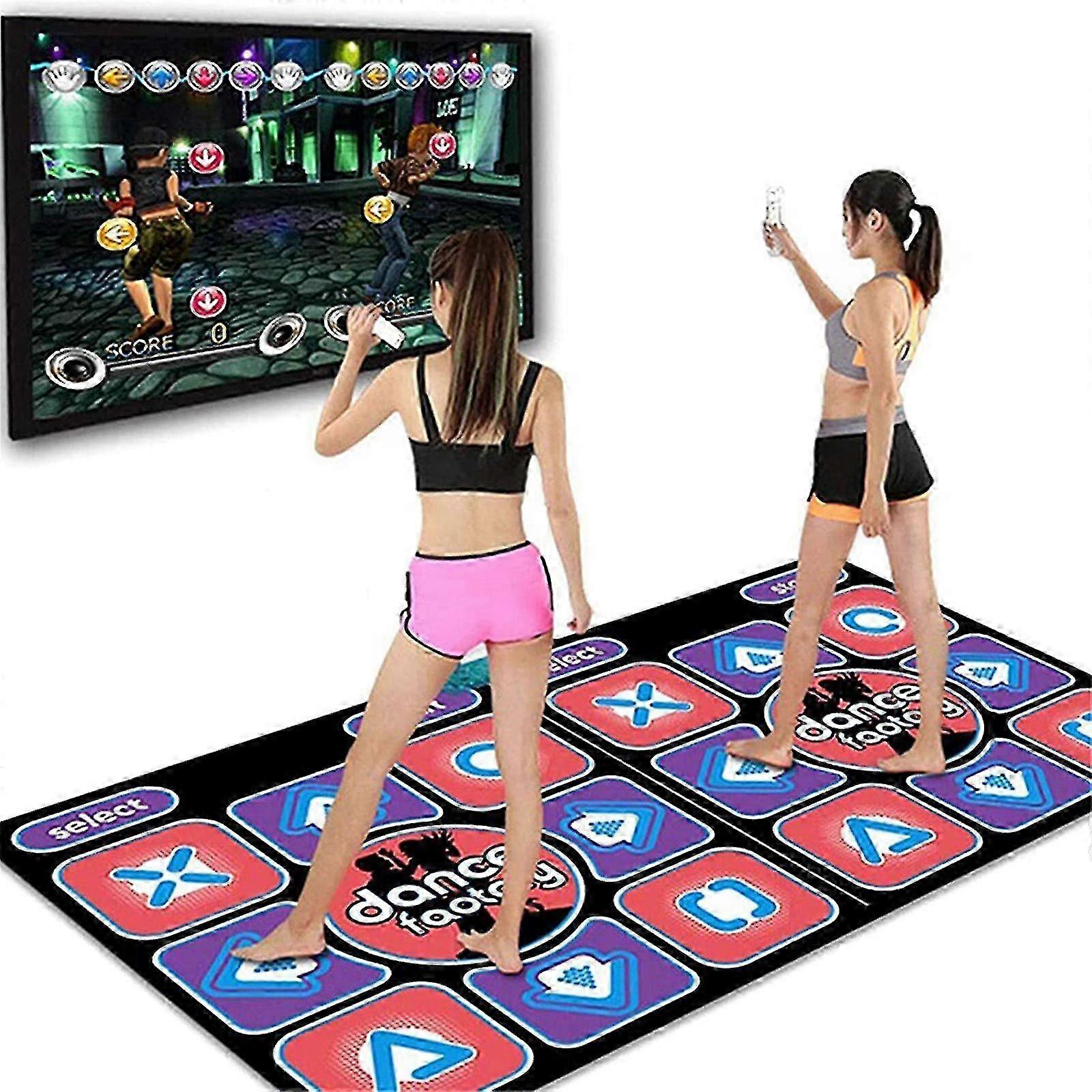 2025 Double Dancing Mat Double User Wired Dance Mat Game Non-slip With 2 Remote
