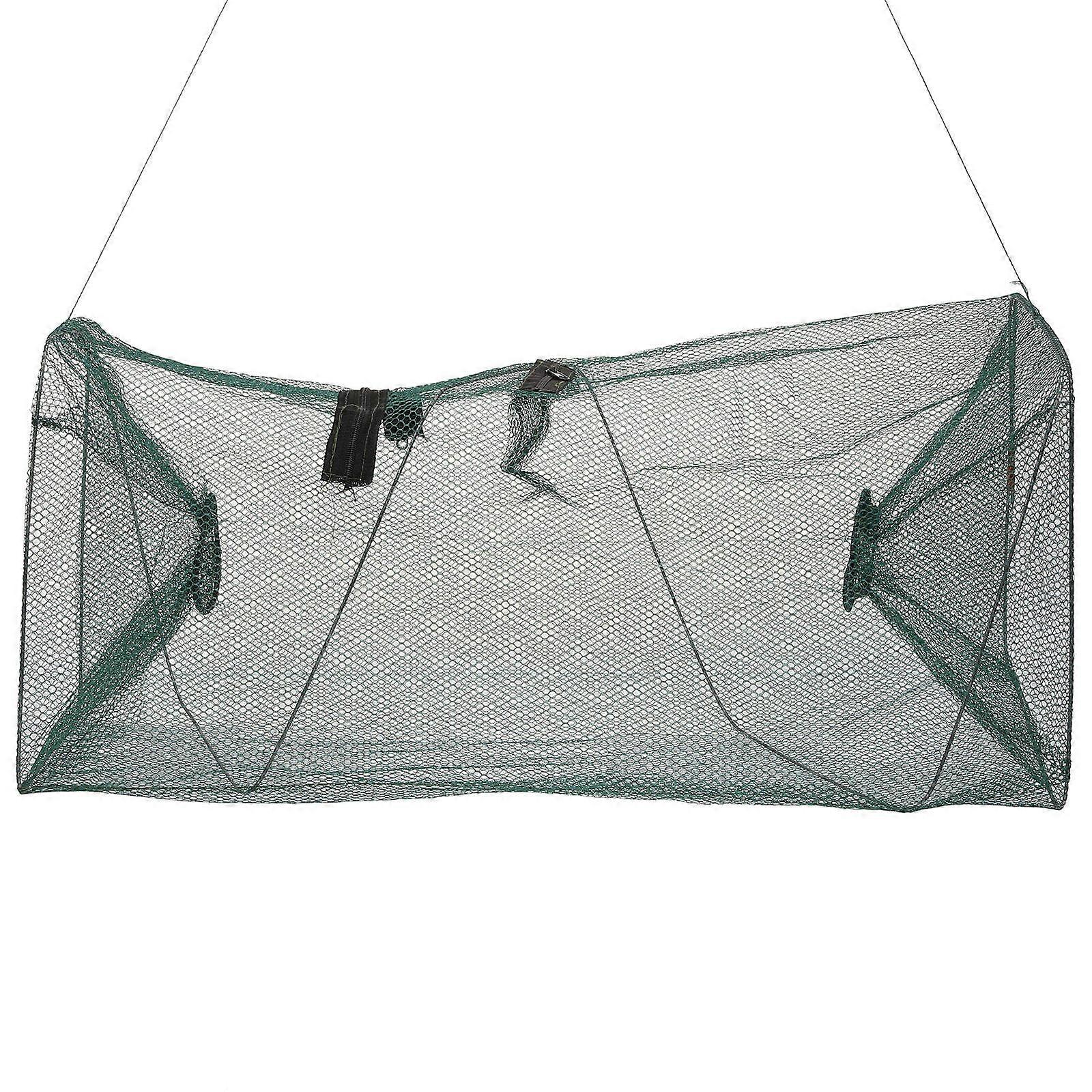 Fishing Net Cage Foldable Fish Storage Net for Catching 4Pcs