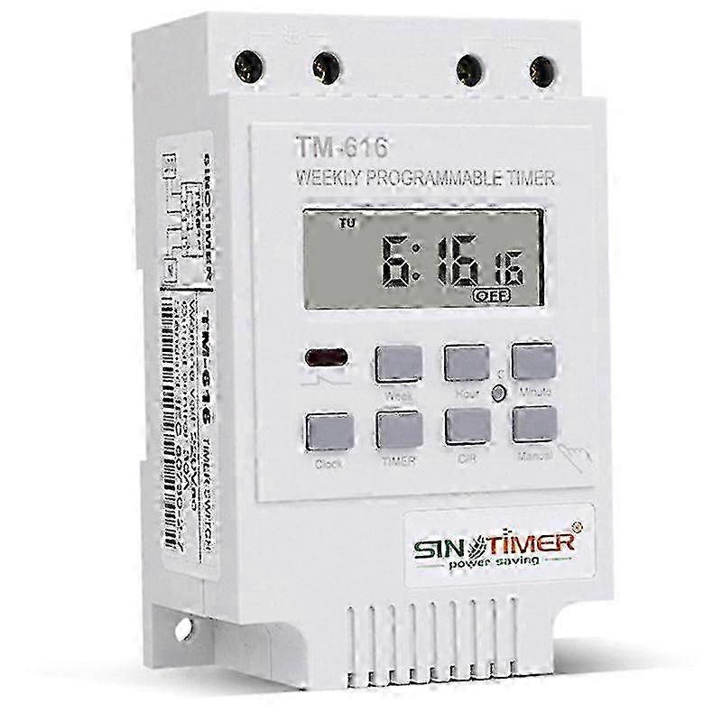 TM616W-2 30A 220V Relay Timer Control Timer Din Rail Moun Edition 0705