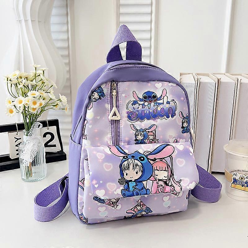 Schoolbag for Primary School Students New Disney Mickey Mouse Cartoon Cute Stitch Casual Backpack Schoolbag for Students