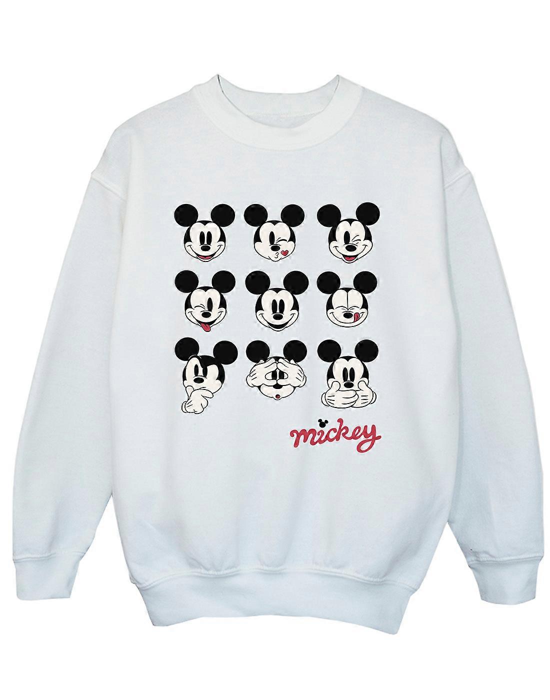 Disney Boys Mickey Mouse Many Faces Sweatshirt