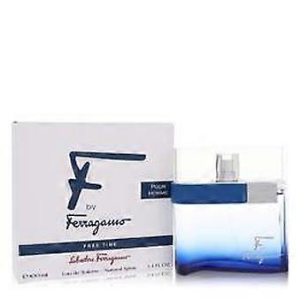  F Free Time by Salvatore Ferragamo - Eau De Toilette Spray 3.4 oz - Men 