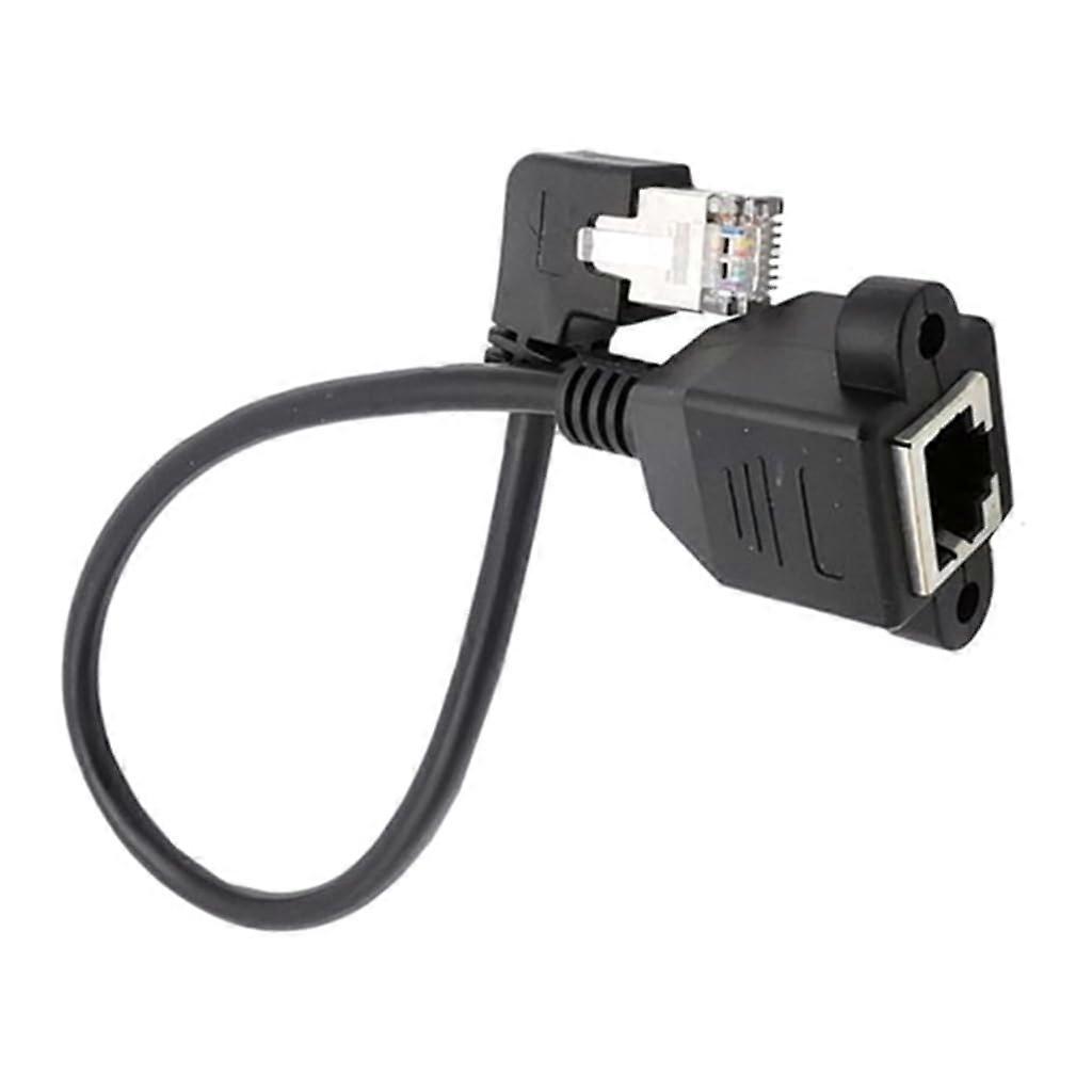 RJ45 Ethernet Cable 90 Degree Extension Cord with Speed Data Transfer and Stable Connection