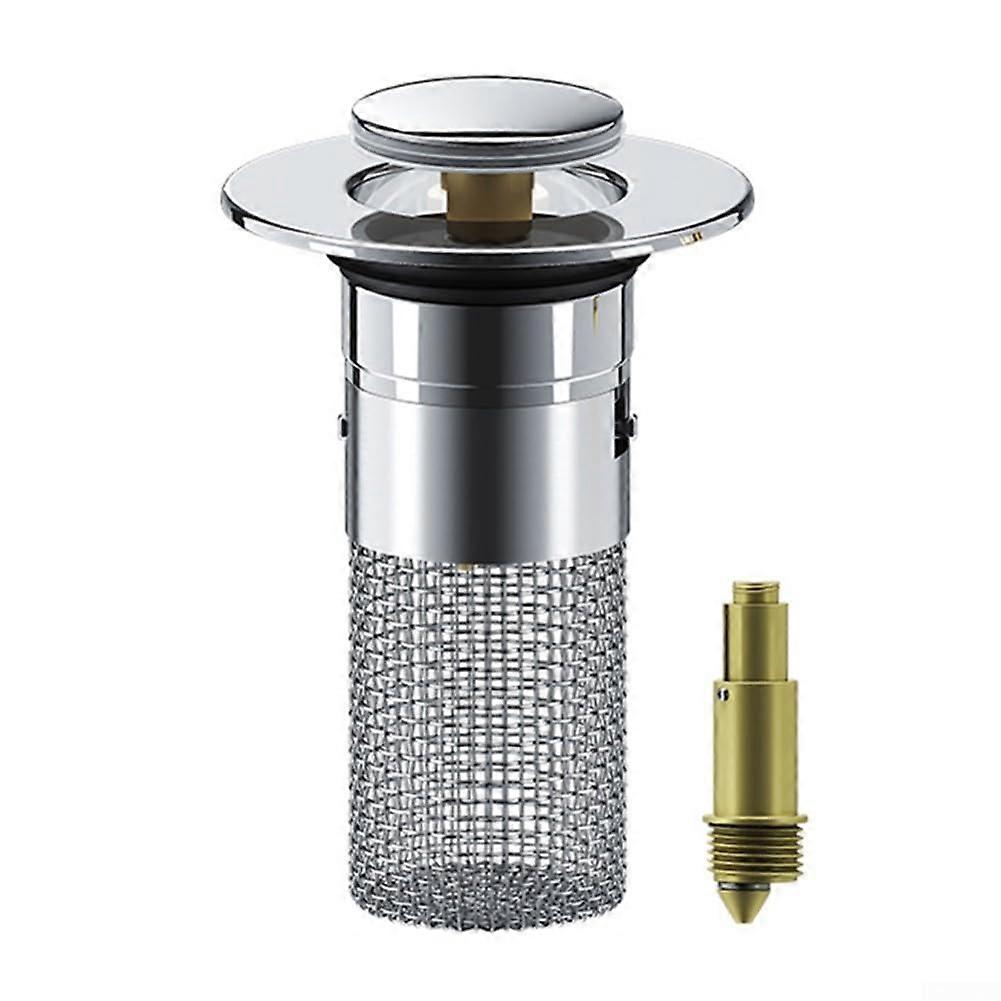 304 Stainless Steel Sink Strainer with Removable Basket, AntiClog Kitchen Drain Filter