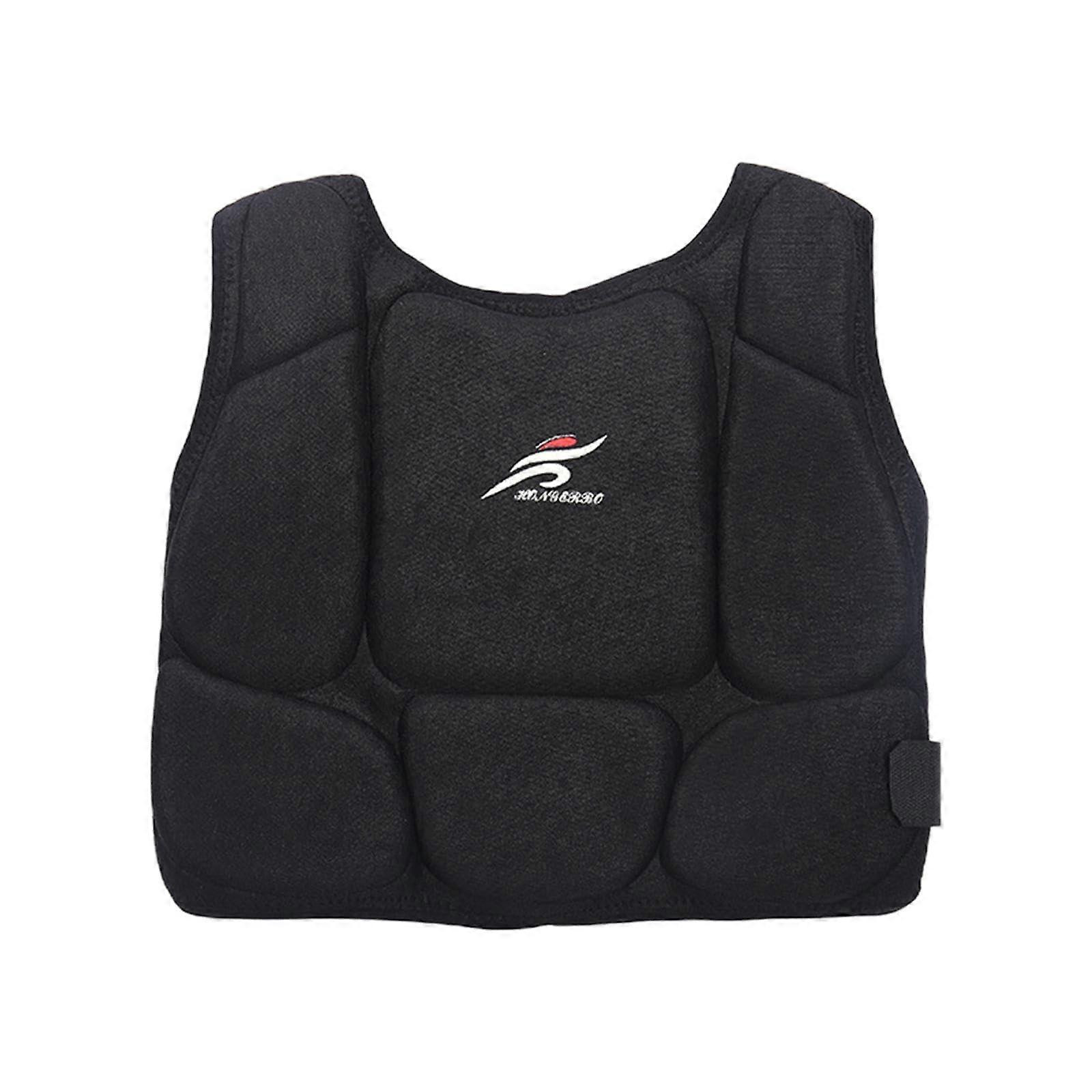 Karate Chest Protector with Adjustable Elastic Straps, Shock Absorbent for Martial Arts and Boxing