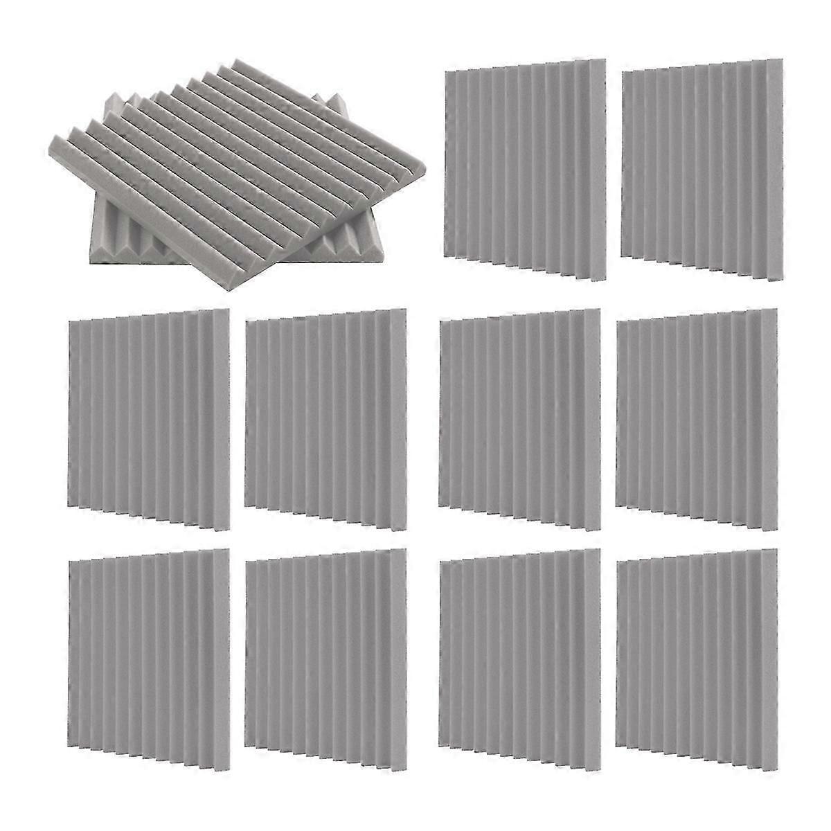 Self-Adhesive Acoustic Panels, Sound Proof Foam Panels (Grey)