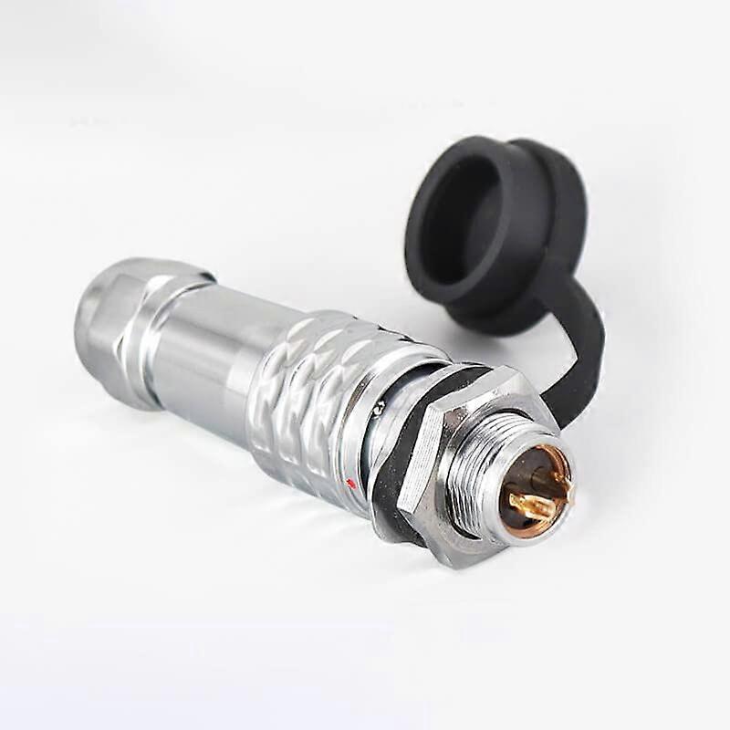 Waterproof Circular Connector IP67 2 Pin Male Plug and Female Socket Quick PushPull Back Mount