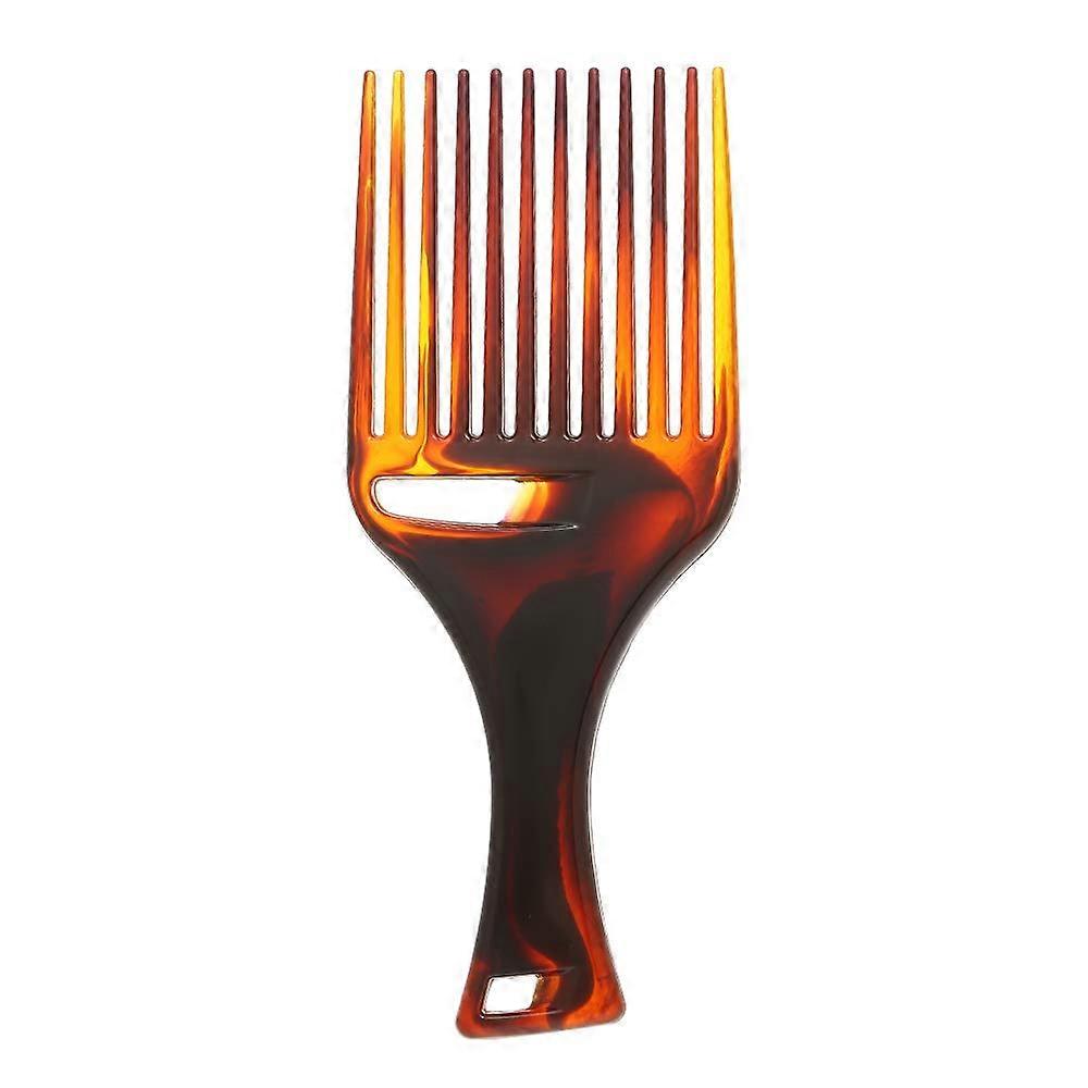 Afro Hair Pick Comb Wide Tooth Plastic Detangling Comb with ScalpFriendly Rounded Tips