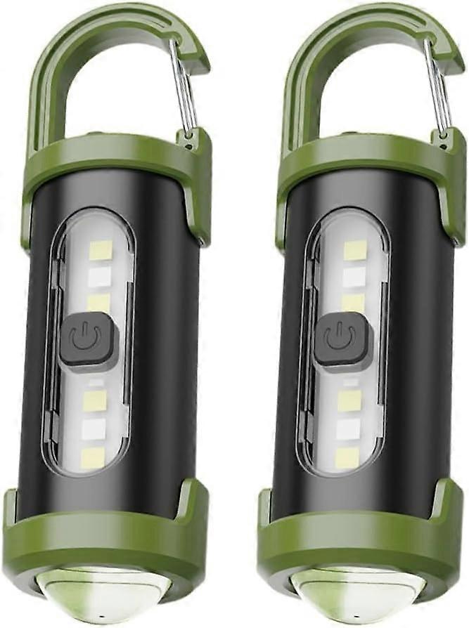 Two Mini 1200 Lumen Super Bright Keychains